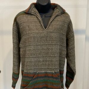 Vintage Curlew Weavers Wool Pullover Sweater / Handwoven in Wales. / M